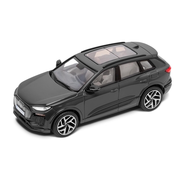 Audi Q6 e-tron, magnetgrå, modelbil 1:43