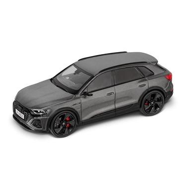 Audi Q8 e-tron, kronosgrå, modelbil 1:43