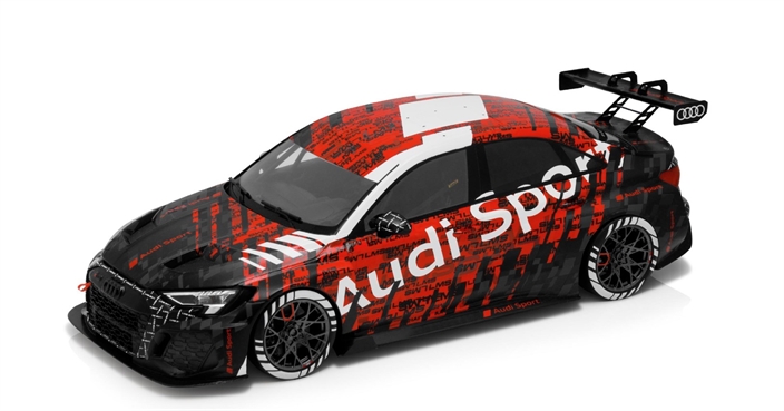 Audi RS3 LMS 2022, modelbil 1:18