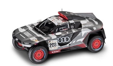 Audi RS Q e-tron, Abu Dhabi, Peterhansel/Boulanger, modelbil 1:43